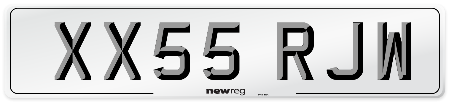 XX55 RJW Number Plate from New Reg